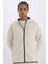 Fit Slim Fit Dar Kesim Kapüşonlu Skuba Dalgıç Kumaş Fermuarlı Sporcu Sweatshirt A6956AX25SP 11