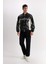 Su İtici Regular Fit Bomber Kolej Yaka Çıtçıt Kapamalı Cepli Mevsimlik Hafif Mont D6242AX25SP 10