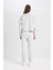 Regular Fit Normal Kalıp Basic Düz İçi Kalın Polarlı Eşofman Takımı D8022AXNS 7