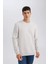 3 İplik Pamuklu Şardonlu İçi Polarlı Regular Fit Bisiklet Yaka Kalın Sweatshirt D7876AXNS 16