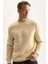 3 İplik Pamuklu Şardonlu İçi Polarlı Regular Fit Bisiklet Yaka Kalın Sweatshirt D7876AXNS 11