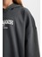 Kız Çocuk Oversize Kapüşonlu Baskılı Sweatshirt D7040A824WN 11