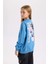 Kız Çocuk Relax Fit Bisiklet Yaka Sırt Baskılı Sweatshirt D6496A8NS 8