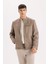 Slim Fit Dar Kesim Dik Yaka Fermuarlı Süet Görünümlü Mevsimlik Baharlık Mont D5977AX25SP 13