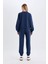 Regular Fit Normal Kalıp Basic İçi Kalın Polarlı Eşofman Takımı D8022AXNS 7