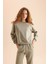 Regular Fit Normal Kalıp Basic Düz İçi Kalın Polarlı Eşofman Takımı D8022AXNS 8
