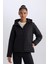 DeFactoFit Su İtici Regular Fit Kapüşonlu Fermuarlı Mont D6085AX25SP 13