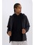 Fit Su Geçirmez Regular Fit Kapüşonlu İçi Polarlı Fermuarlı Softshell Yağmurluk D6178AX25SP 6