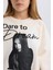 Kız Çocuk Oversize Geniş Kalıp Bisiklet Yaka Baskılı Sweatshirt D5452A824WN 14