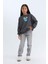 Kız Çocuk Relax Fit Bisiklet Yaka Baskılı Sweatshirt D6495A8NS 8