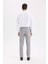 Tailored Fit Normal Kesim Düz Paça Her Yöne Esneyen Yazlık Kumaş Pantolon C7508AX25SP 17