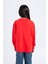 Kız Çocuk Kırmızı Bisiklet Yaka Baskılı Sweatshirt D6627A824AU 10