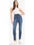 Anna Skinny Fit Yüksek Bel Düz Paça Uzun Jean Taş Yıkama Pantolon D8177AX25SP 9