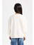 Kız Çocuk Relax Fit Bisiklet Yaka Baskılı Sweatshirt D6615A824AU 10