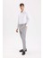 Tailored Fit Normal Kesim Düz Paça Her Yöne Esneyen Yazlık Kumaş Pantolon C7508AX25SP 11
