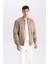 Slim Fit Dar Kesim Süet Kolej Yaka Fermuarlı Çift Cepli Mevsimlik Baharlık Bomber Mont Ceket A3866AX25SP 14