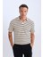 Regular Fit Polo Yaka Çizgili Kısa Kollu Tişört B6532AX25SP 15