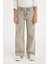 Kız Çocuk Wide Leg Geniş Bol Paça Cepli Jean Pantolon D7178A824WN 12