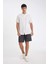 %100 Pamuk Relax Fit Bermuda Şort D7916AX24SM 10
