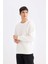 Regular Fit Bisiklet Yaka Jakarlı Sweatshirt D5391AX24AU 9