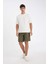 %100 Pamuk Relax Fit Bermuda Şort D7916AX24SM 8