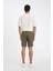 %100 Pamuk Relax Fit Bermuda Şort D7916AX24SM 14