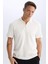 Regular Fit Polo Yaka Yarım Fermuarlı Kısa Kollu Tişört D7227AX25SP 7