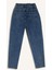 Paperbag Rahat Kesim Yüksek Bel Beli Lastikli Hafif Düz Paça Jean Yıkamalı Pantolon D5886AX24WN 15