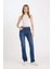 Bootcut Normal Bel Cepli Uzun Jean Yıkamalı Pantolon D5527AX24WN 9