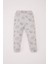 Erkek Bebek Pijama Takımı Fitilli Kaşkorse Desenli Uzun Kollu Üst Beli Lastikli Uzun Alt D7148A524WN 7