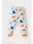 Erkek Bebek Pijama Takımı Dinazor Baskılı Uzun Kollu Üst Beli Lastikli Uzun Alt D7155A524WN 7