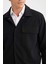 Relax Fit Polo Yaka Çıtçıtlı Cepli Gömlek Ceket D7281AX25SP 12