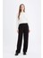 Relax Fit Beli Lastikli Basic Düz Krep Pantolon D6884AX24WN 10