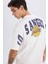 Fit NBA Los Angeles Lakers Oversize Geniş Kalıp Bisiklet Yaka Sırt Baskılı Kısa Kollu Tişört 10