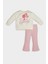 Kız Bebek 2'li Takım Barbie Bisiklet Yaka Sweatshirt Üst Beli Lastikli İspanyol Paça Tayt Alt D8293A524AU 6