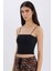 Crop Pamuklu Siyah Askılı Atlet-Fall in Love Y2249AZ25SP 10