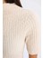 Slim Fit Dar Kesim Yarım Balıkçı Yaka Bürümcük Kısa Kollu Tişört D7594AX24AU 11