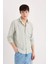 %100 Pamuk Regular Fit Basic Düz Uzun Kollu Gömlek D7079AX25SP 12
