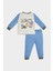Erkek Bebek Pijama Takım Araç Baskılı Uzun Kollu Üst Beli Lastikli Uzun Alt D8314A5NS 6