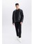 Su İtici Slim Fit Dar Kesim Dik Yaka Fermuarlı Suni Der Ceket Mont D8525AX25SP 9