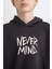 Erkek Çocuk Oversize Geniş Kalıp Sırt Baskılı Kapüşonlu Sweatshirt D7115A824WN 10