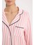 Pijama Takımı Çizgili Uzun Kollu Üst Beli Lastikli Uzun Alt-Fall in Love D6845AX24AU 10