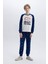 Erkek Çocuk Polar Pijama Takımı Baskılı Uzun Kollu Üst Beli Lastikli Uzun Alt D8600A824CW 7