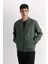 Su İtici Slim Fit Dar Kesim Bomber Kolej Yaka Fermuarlı Çift Cepli Mevsimlik Hafif Mont D7319AX25SP 10