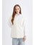 Relax Fit Yarım Balıkçı Yaka Basic Düz Triko Süveter D7489AX24WN 8