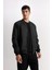Su Geçirmez Slim Fit Dar Kesim Bomber Kolej Yaka Fermuarlı Çift Cepli Mevsimlik Hafif Mont D7319AX25SP 7