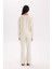 Pijama Takımı Regular Fit Basic Düz Uzun Kollu Üst Geniş Bol Paça Alt-Fall in Love D2259AX24WN 12