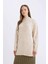 Relax Fit Yarım Balıkçı Yaka Nopeli Kumaş Triko Kazak Tunik D7487AX24WN 10