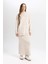 Regular Fit Beli Lastikli Basic Düz Maxi Triko Etek B0090AX24WN 7