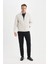 Su Geçirmez Rüzgar Geçirmez Slim Fit Dar Kesim Astarlı Fermuarlı Cepli Mont D7532AX25SP 16